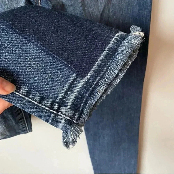 J Brand | Blue Rise Reunion Patchwork Design Skinny Jeans - Picture 9 of 10